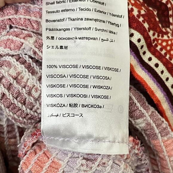 Farm Rio Dress Womens Large Purple Sweet Floral Mini Smocked Puff Sleeve‎ Boho - Picture 14 of 15